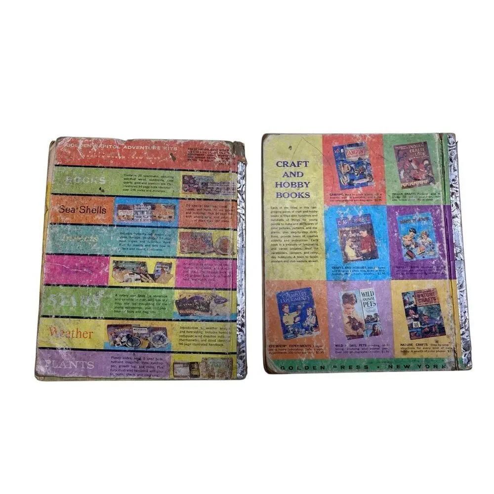 Lot 2 Vintage Little Golden Books Yogi Bear Huckleberry Hound 1960 Hanna Barbera